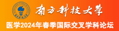 被日烂了南方科技大学医学2024年春季国际交叉学科论坛